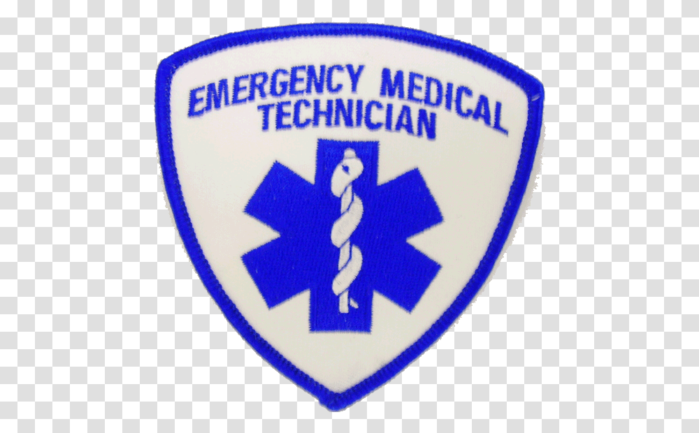 Emt Star Of Life Patch Solid, Logo, Symbol, Trademark, Badge Transparent Png