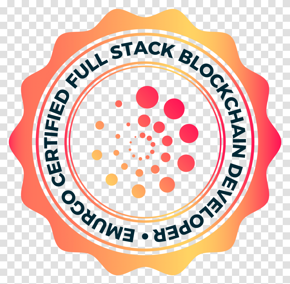 Emurgo Certified Full Stack Blockchain Developer, Logo, Trademark, Badge Transparent Png