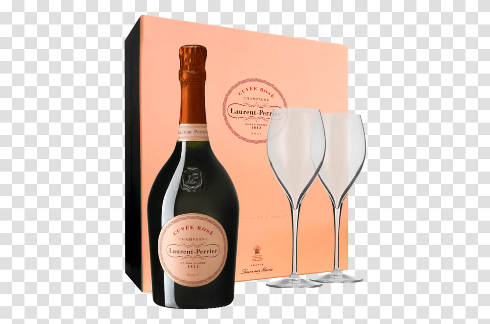 En Gift Set 2 Champagne Flutes Champagne Laurent Perrier S.a.s., Wine, Alcohol, Beverage, Drink Transparent Png