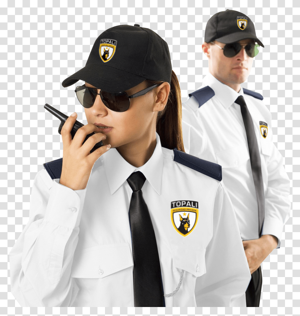 En Jodhpur Seguridad Company La Bouncer Guard Clipart Protex Security Services Uae, Tie, Accessories, Person, Sunglasses Transparent Png
