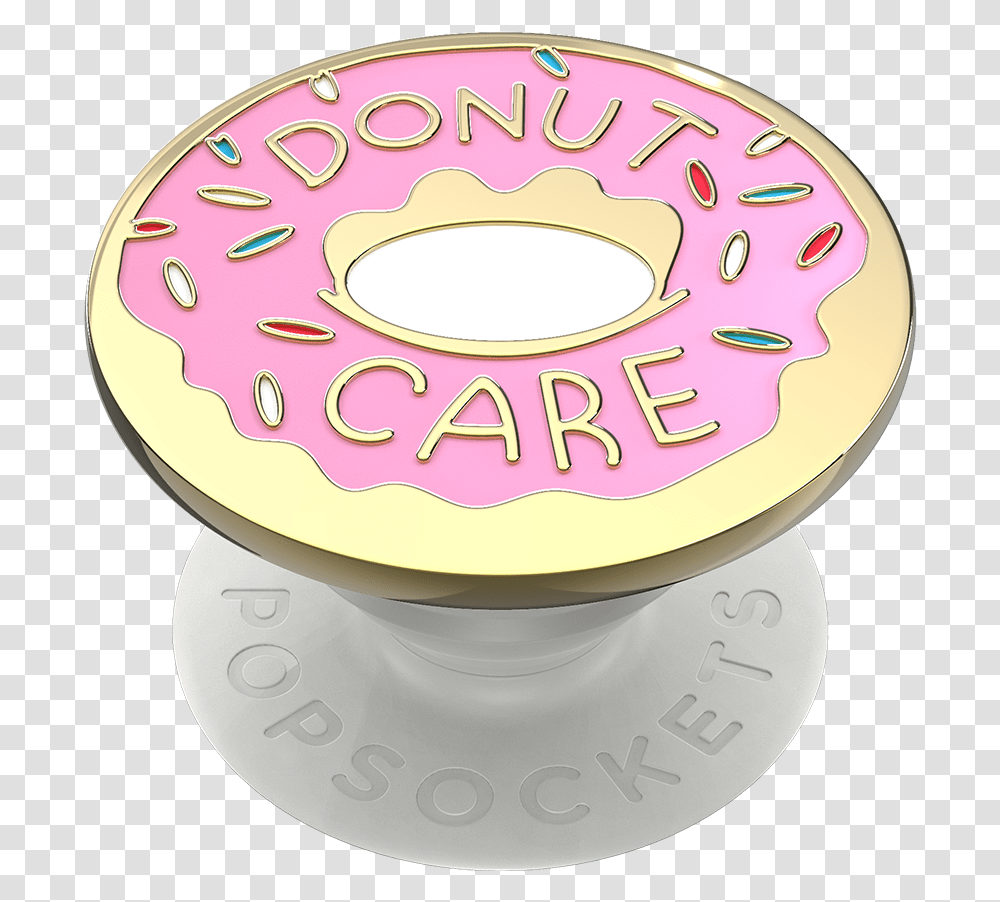 Enamel Donut Care Popsockets Enamel Donut Pink, Pastry, Dessert, Food, Birthday Cake Transparent Png