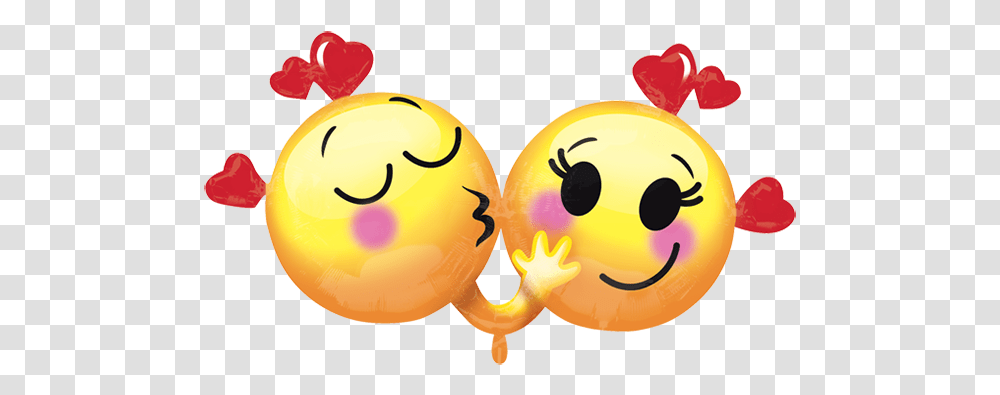 Enamorados Emoticones Enamorados 28 Gm Cute Emoji Love Balloons, Pac Man, Food Transparent Png