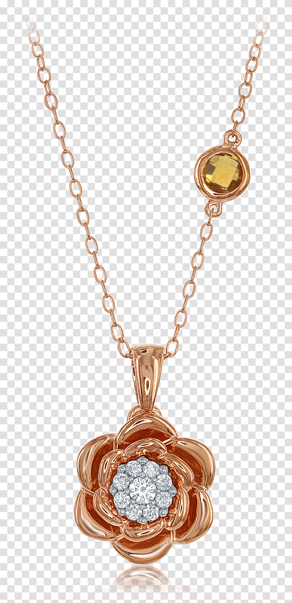 Enchanted Disney's Belle 14k Rose And White Gold Diamond Colar Bela E A Fera, Pendant, Accessories, Accessory, Jewelry Transparent Png