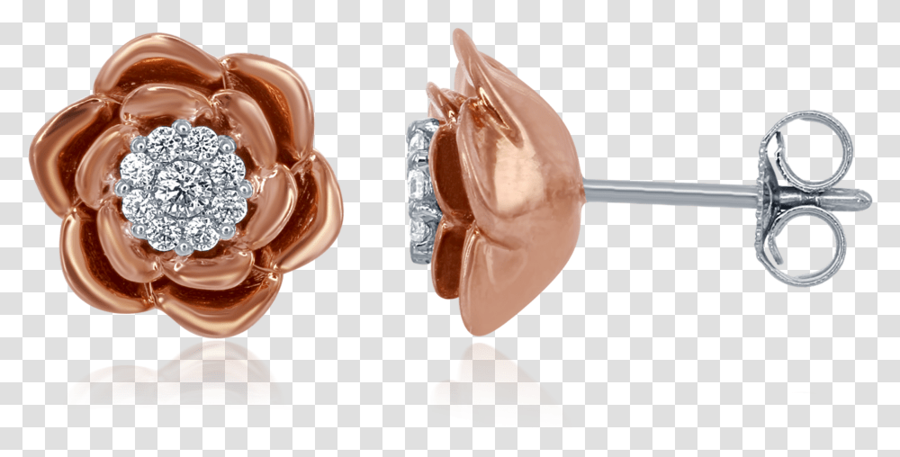 Enchanted Disney's Belle 14k Rose And White Gold Diamond Diamond Studs Rose Gold, Accessories, Accessory, Sweets, Food Transparent Png
