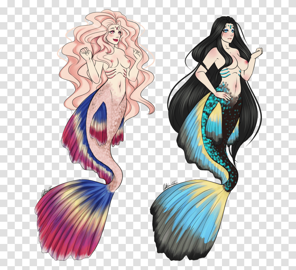 Enchanted Drawing Mermaid Merman Drawing, Costume, Person, Human Transparent Png