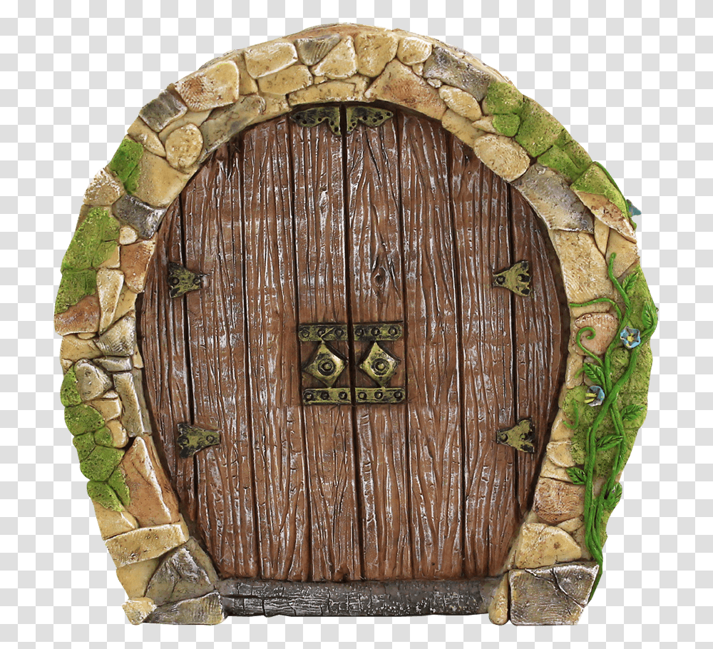 Enchanted Fairy Garden Door Fairy Door, Gate, Wood, Plant, Barrel Transparent Png