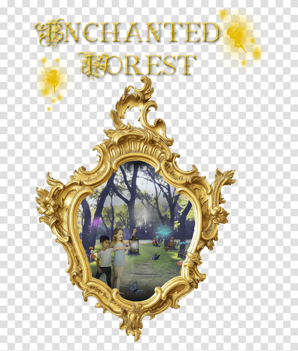 Enchanted Forest - Classical Ballet School Hd Gold Royalty Free, Person, Furniture, Cross, Mirror Transparent Png