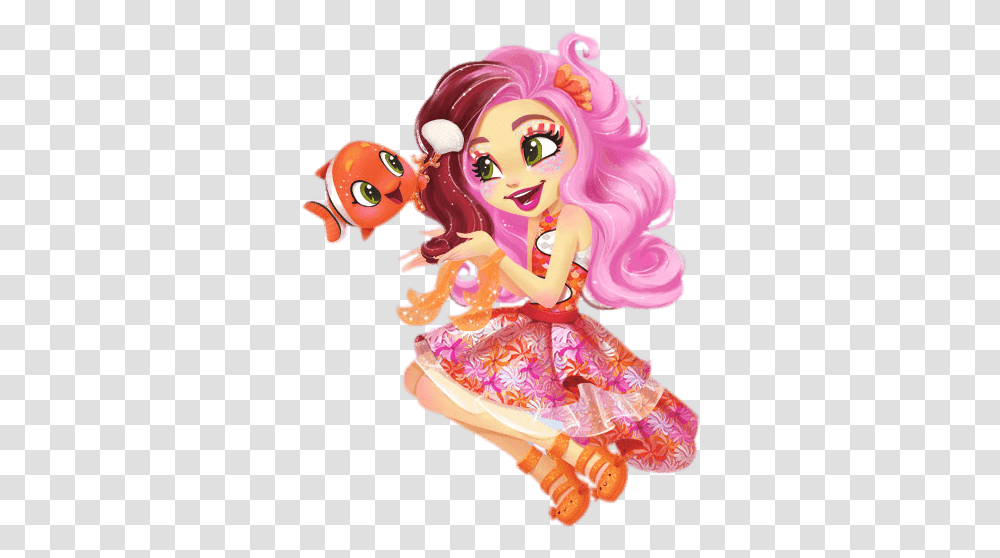 Enchantimals Clarita Clownfish And Printable Enchantimals Coloring, Doll, Toy, Food, Hair Transparent Png