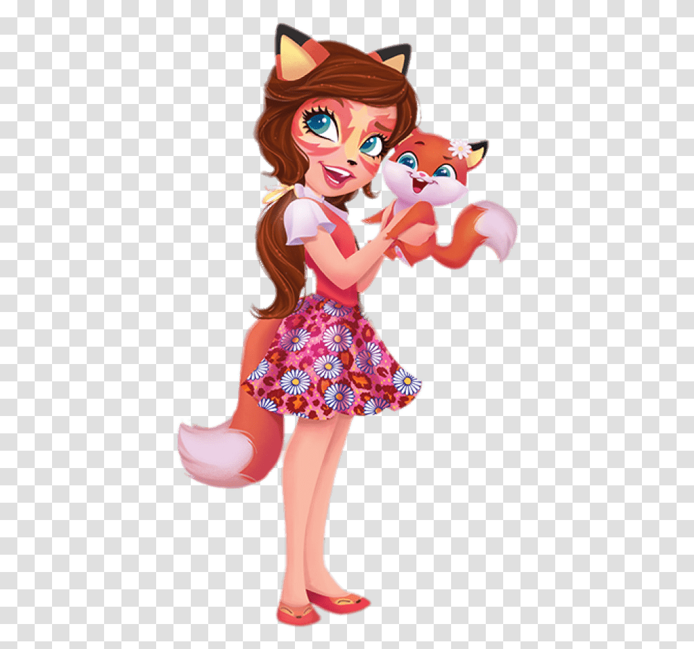 Enchantimals Felicity Fox And Flick Felicity Fox Enchantimals, Person, Leisure Activities, Toy, Doll Transparent Png
