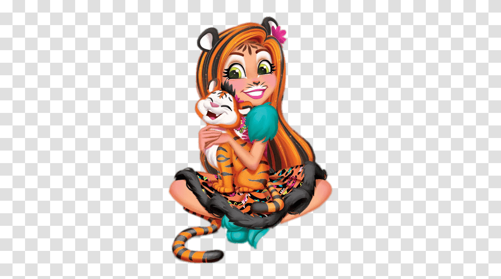 Enchantimals Tanzie Tiger Enchantimals Tadley Tiger Amp Kitty Dolls, Apparel, Inflatable Transparent Png