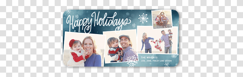 Enchanting Collage 4x8 Photo Christmas Boy, Person, People, Family, Advertisement Transparent Png