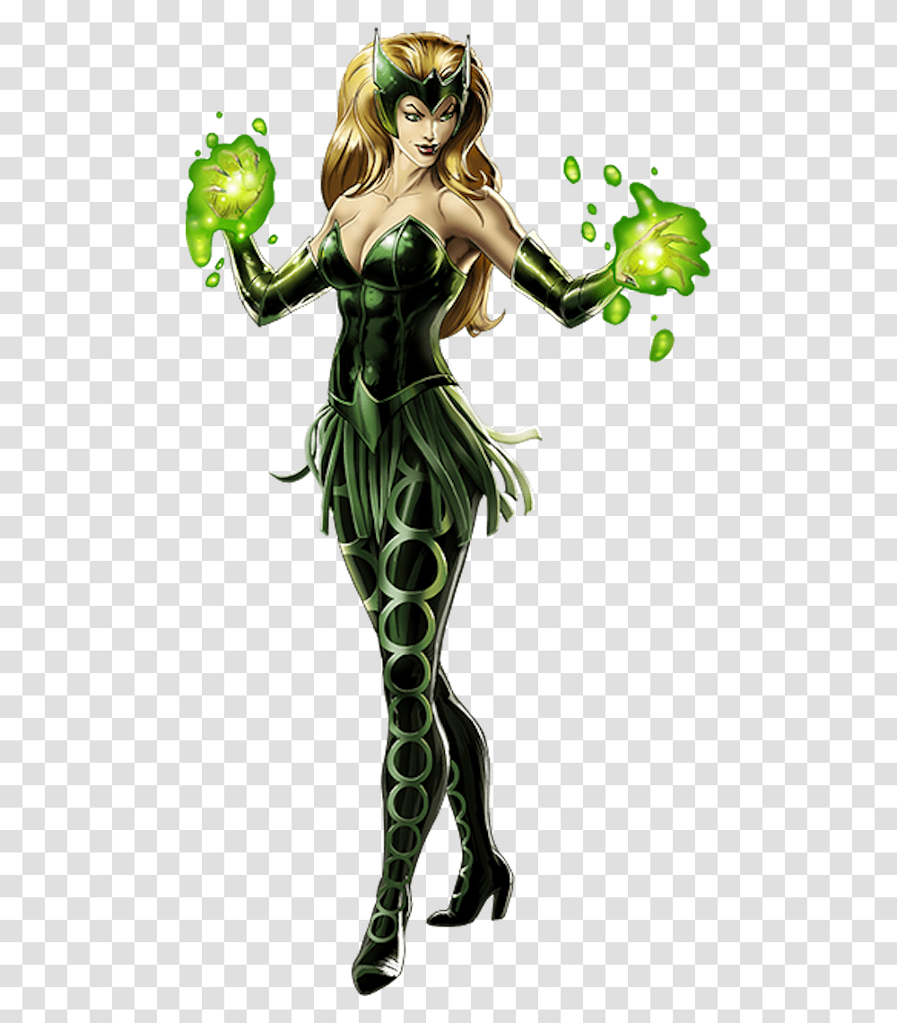 Enchantress Marvel, Green, Person, Elf, Archery Transparent Png