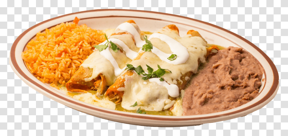 Enchilada Image Rice And Beans, Dish, Meal, Food, Pasta Transparent Png