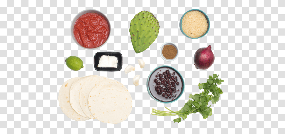 Enchiladas Rojas With Nopales Amp Black Beans Nopal, Plant, Food, Bread, Cactus Transparent Png