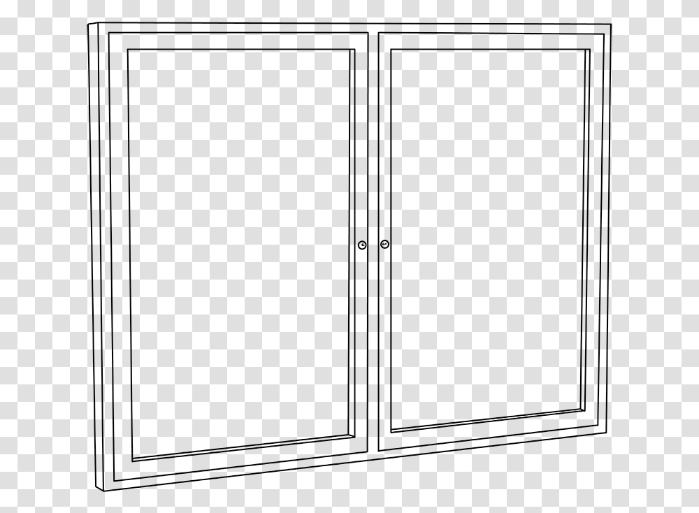 Enclosed Cork Bulletin Boards Window, Gray, World Of Warcraft Transparent Png