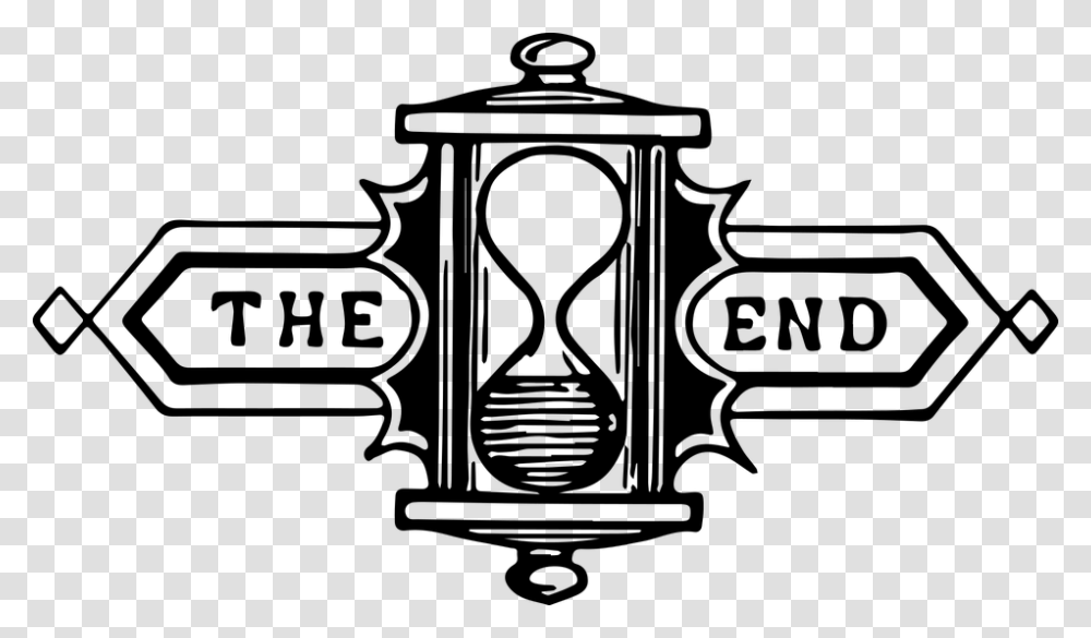 End Hourglass The End Mysterious Lineart Line Illustration, Gray, World Of Warcraft Transparent Png
