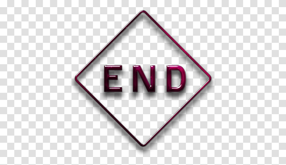 End Icon Background, Triangle, Sign, Logo Transparent Png