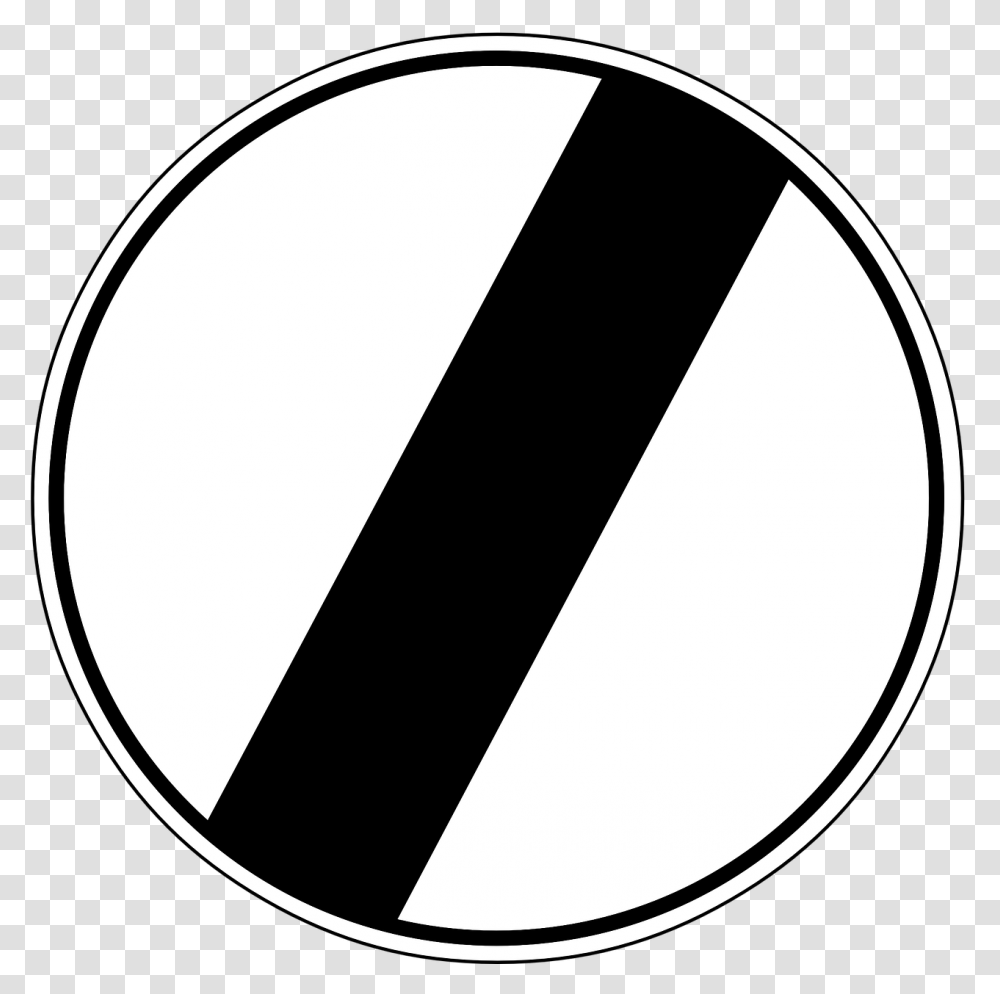 End Of Speed Limit Arrow Traffic Symbol Sign, Road Sign Transparent Png