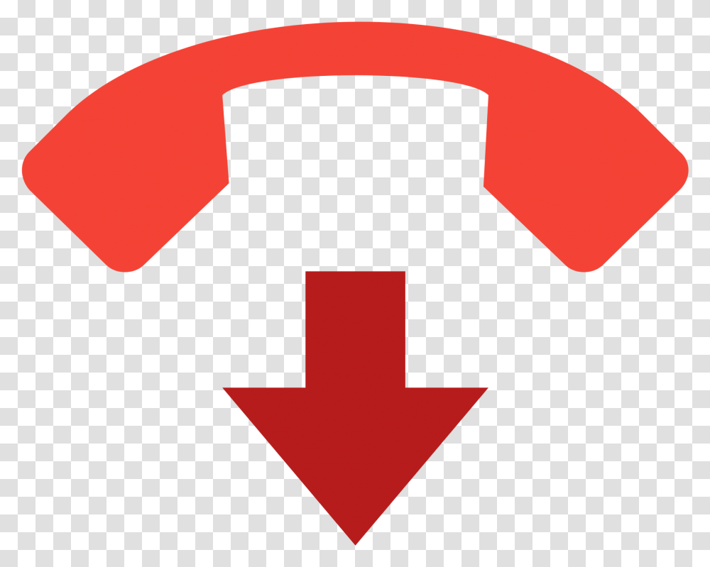 End Phone Call Icon Clipart Download, Cushion, First Aid, Logo Transparent Png