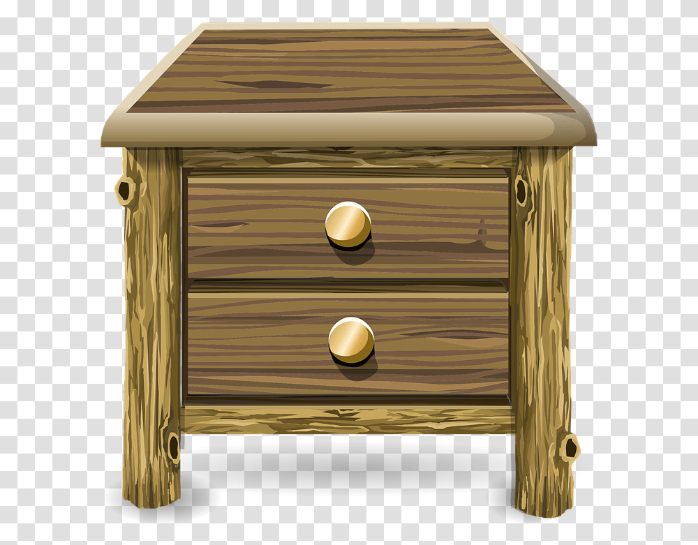 End Table Night Table Drawers Chest Storage End Table Clipart, Furniture, Cabinet, Dresser, Mailbox Transparent Png