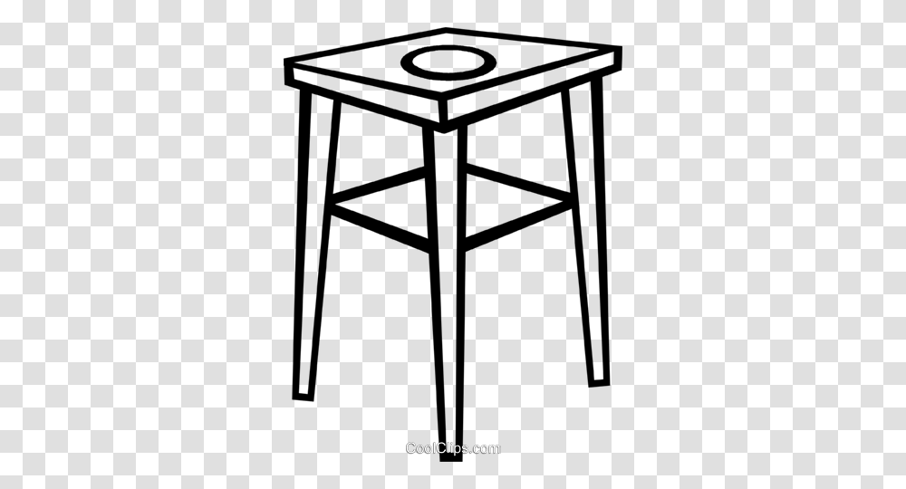 End Table Royalty Free Vector Clip Art Illustration, Furniture, Gate, Utility Pole, Coffee Table Transparent Png