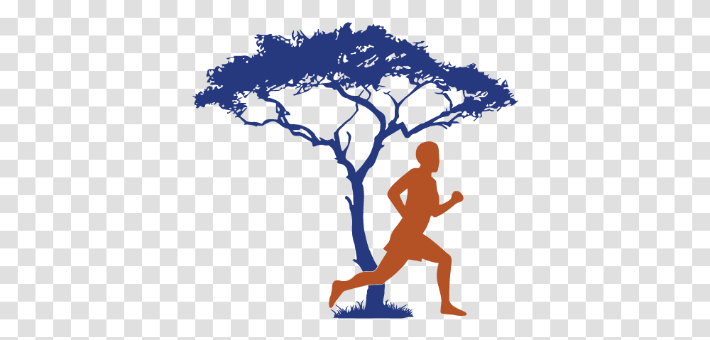 Endangered Endurance Running Co African Thorn Tree Silhouette, Person, Plant, People, Sport Transparent Png