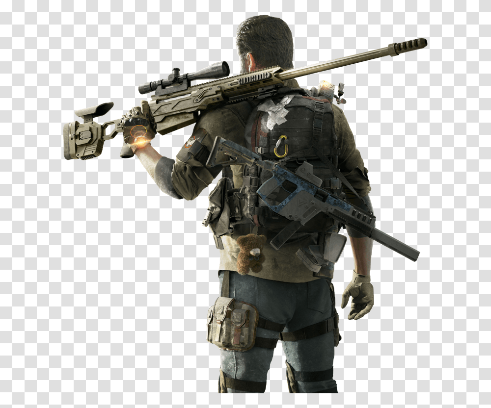 Endgame Tom Clancy's The Division 2, Person, Gun, Weapon, Military Transparent Png
