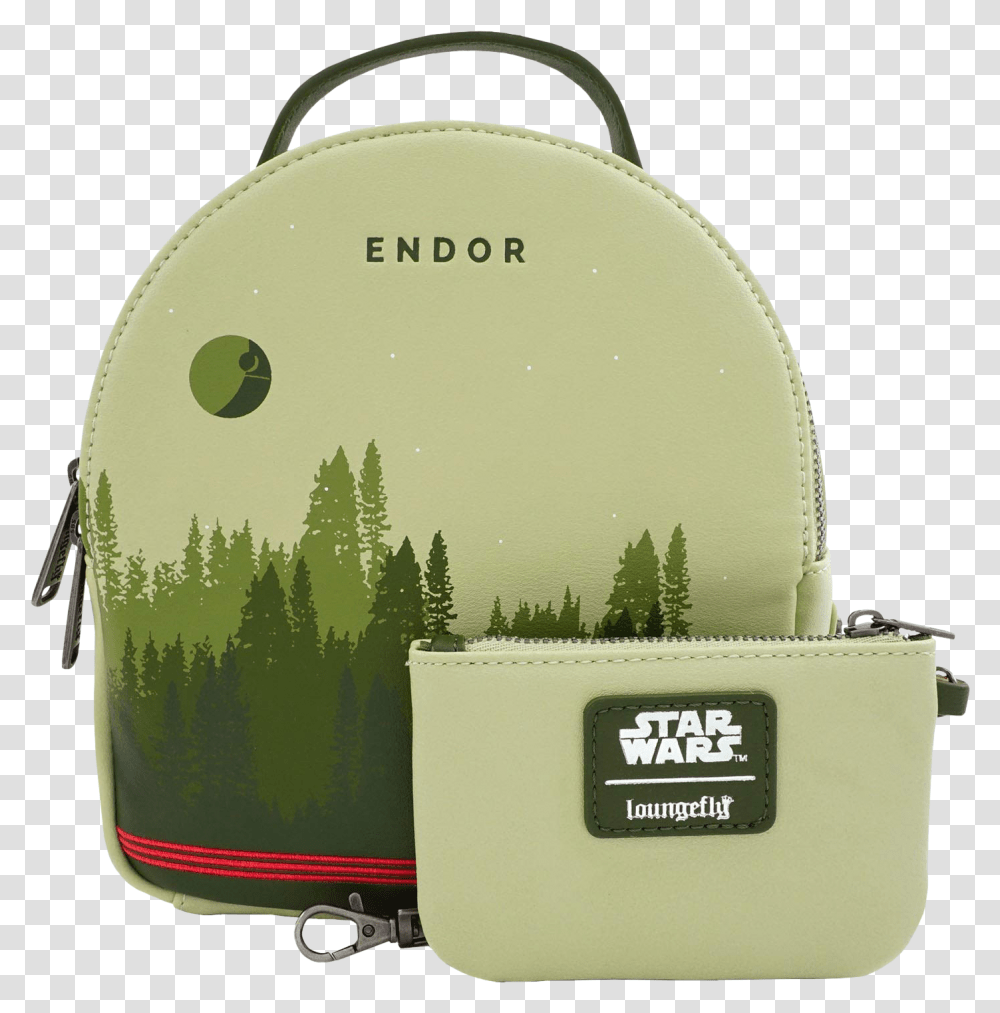 Endor Limited Edition 8 Faux Leather Mini Backpack Star Wars Endor Backpack, Plant, Green, Vegetation, Bag Transparent Png
