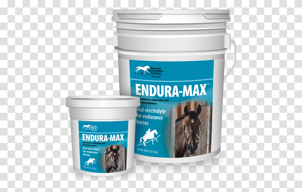 Endura Max Electrolyte Supplement Electrolyte Horse, Mammal, Animal, Bucket, Paint Container Transparent Png