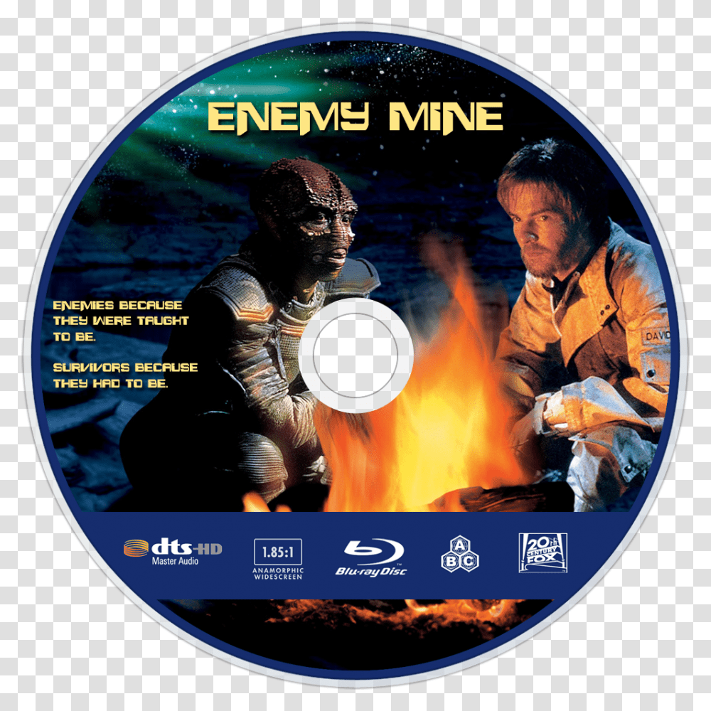 Enemy Mine Bluray Disc Image Blu Ray Disc, Disk, Person, Human, Dvd Transparent Png