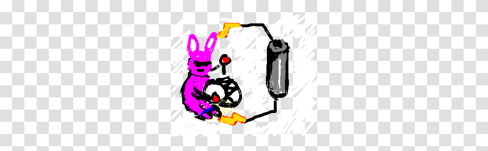 Energizer Bunny Charged With Battery, Label Transparent Png