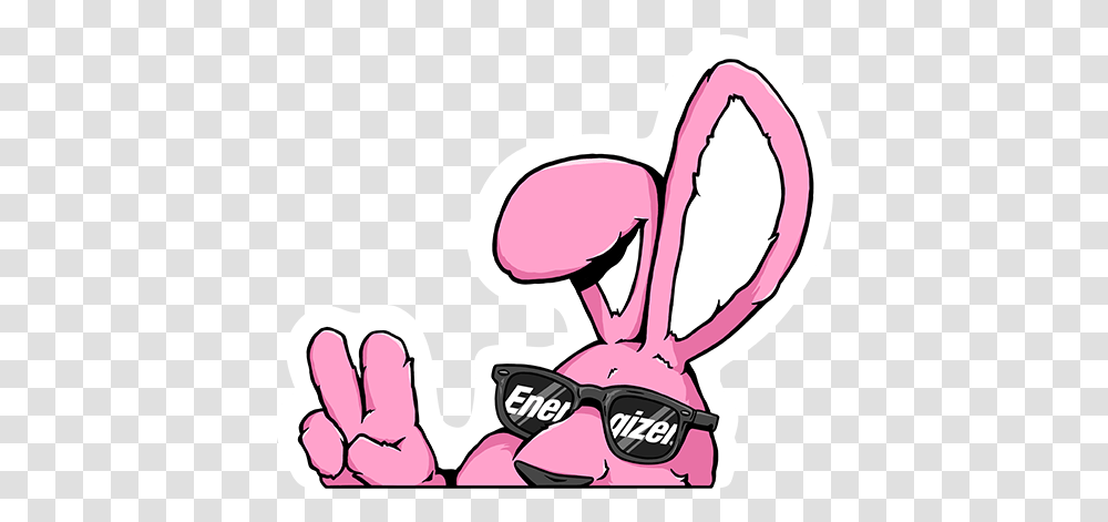 Energizer Bunny Stickers Messages Sticker 7 Energizer Bunny Stickers, Plant, Produce, Food, Sunglasses Transparent Png