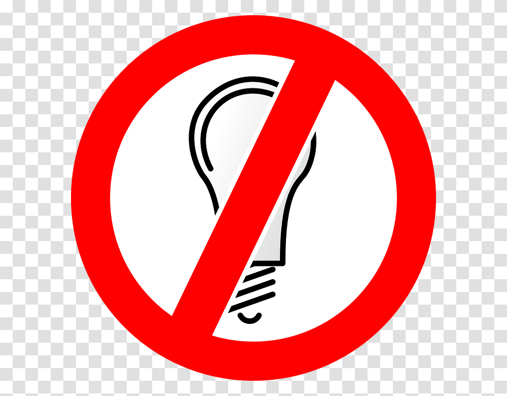 Energy Conservation Saving Symbols Signs Red Light Bulb Background, Road Sign, Stopsign Transparent Png