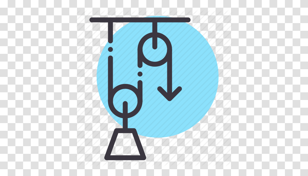 Energy Lab Lever Load Physics Pulley Work Icon, Security, Road Sign Transparent Png