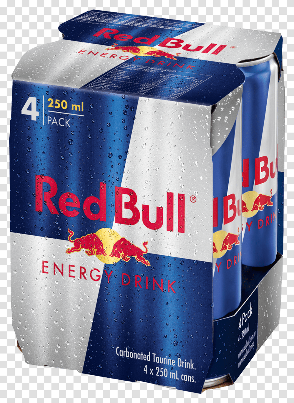 Energy Shot Red Bull Energy Drink 4 Pack Transparent Png
