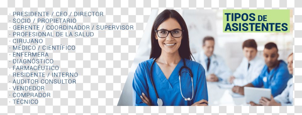 Enfermera Nursing, Person, Human, Nurse, Glasses Transparent Png