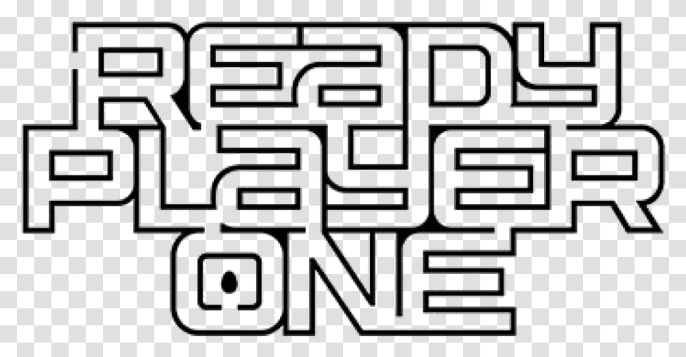Eng 151 Om Ready Player One White, Pac Man, Maze, Labyrinth Transparent Png