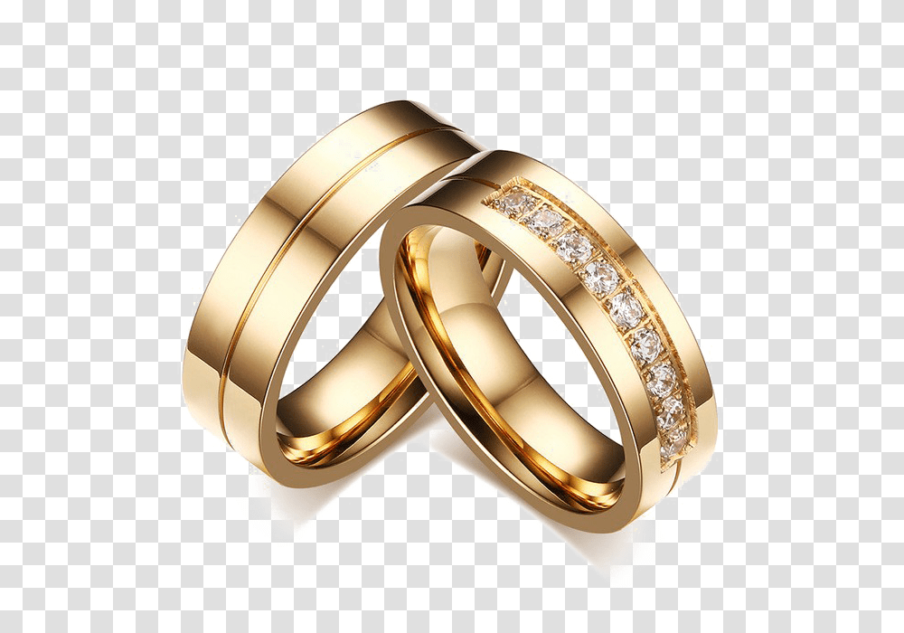 Engagement Couple Rings Gold Marriage Wedding Rings, Jewelry, Accessories, Accessory, Treasure Transparent Png