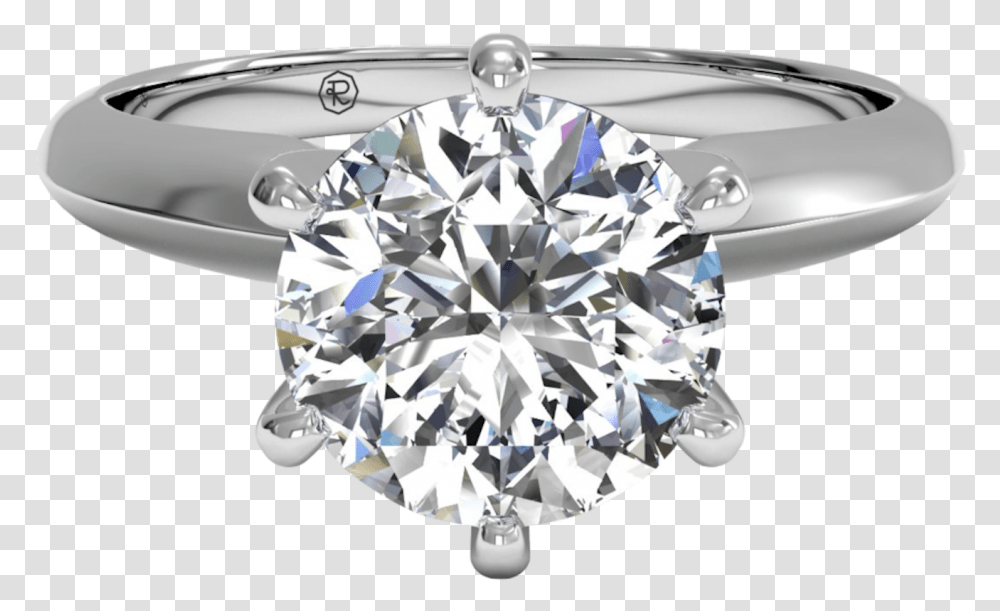 Engagement Ring Diamond Prong Setting Solitaire Six Prong Solitaire Engagement Ring, Gemstone, Jewelry Transparent Png