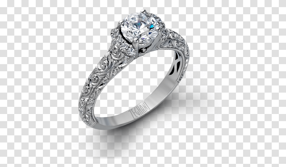 Engagement Rings With Scrollwork Zr1051 Engagement Italian Scroll Engagement Rings, Jewelry, Accessories, Accessory, Diamond Transparent Png