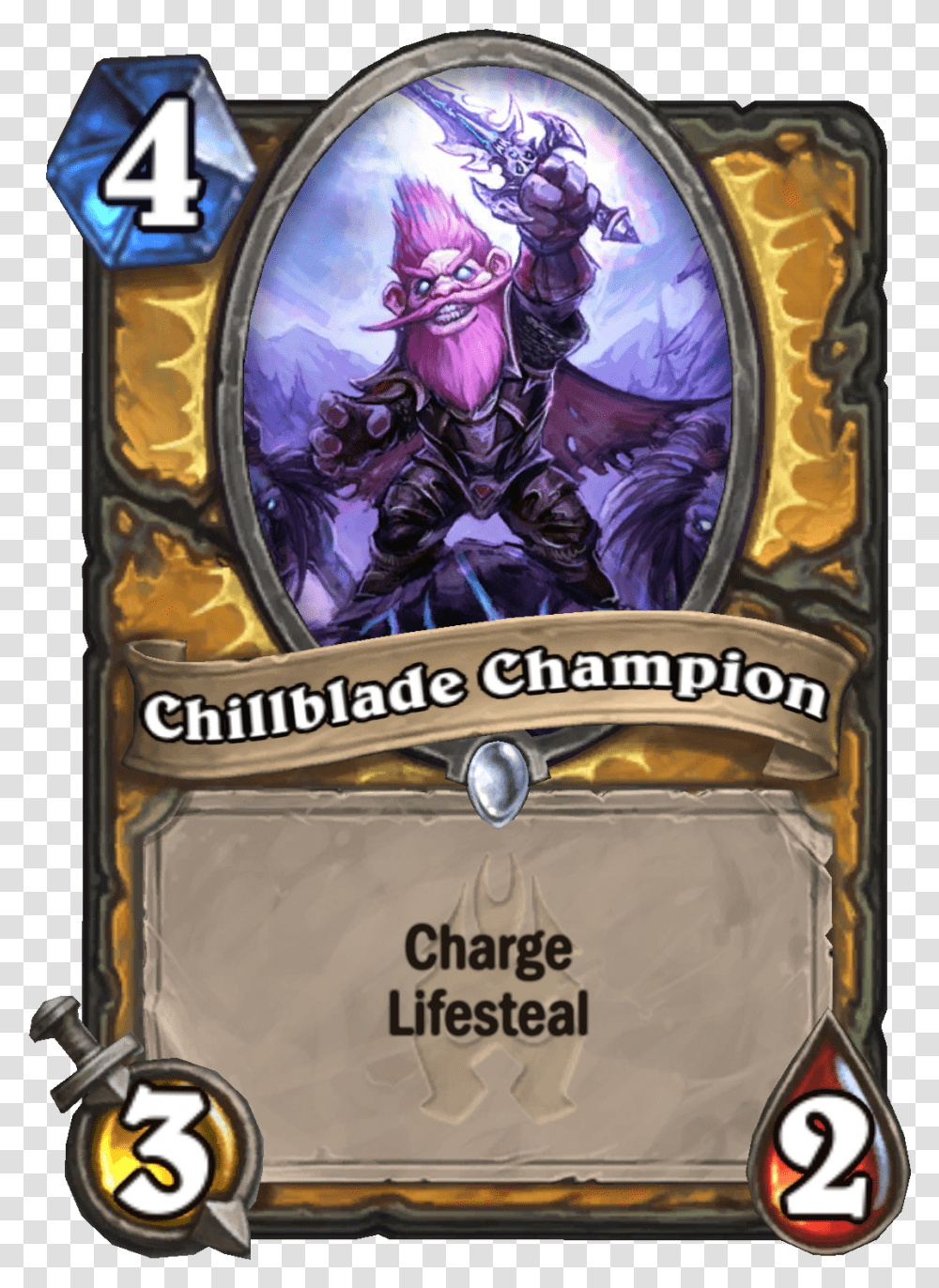 Engb Chillbladechampion Knights Of The Frozen Throne Cards, World Of Warcraft, Book, Magician, Performer Transparent Png