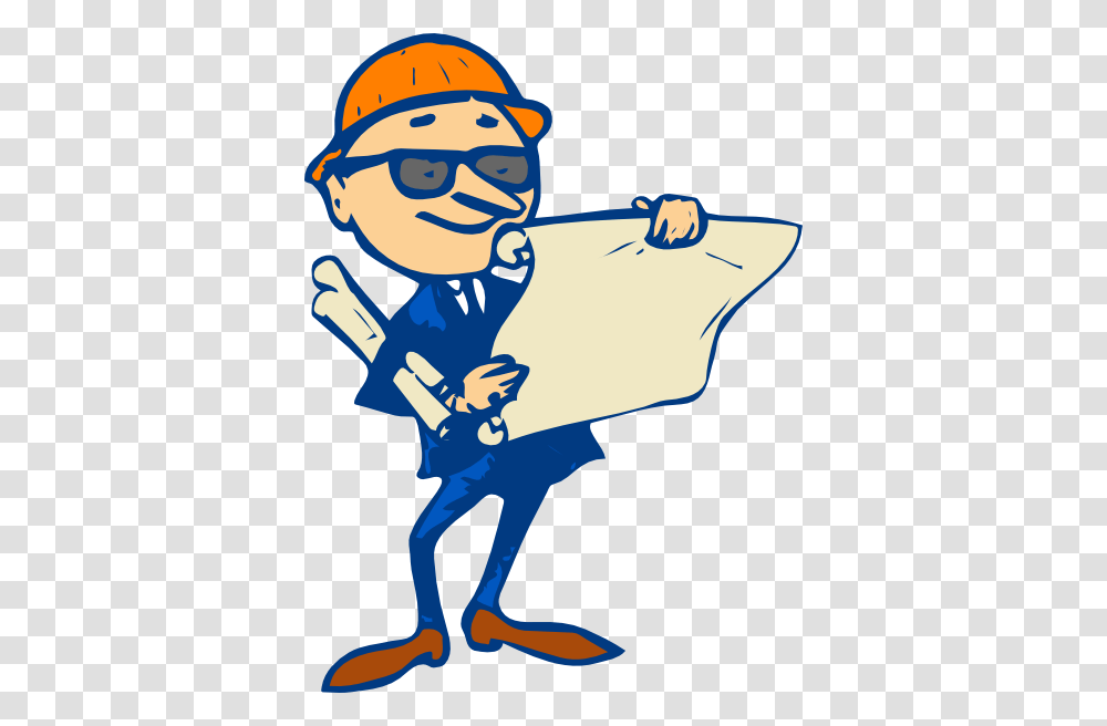 Engineer With Plans Clip Art, Person, Outdoors, Hand, Duel Transparent Png