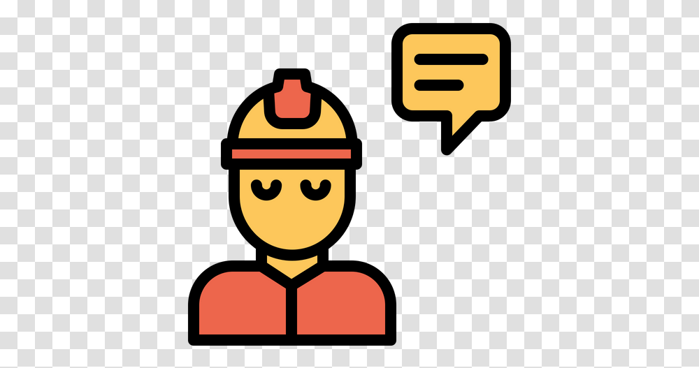 Engineering Chat Icon Of Colored Outline Style Available In Dot, Label, Text, Pac Man Transparent Png