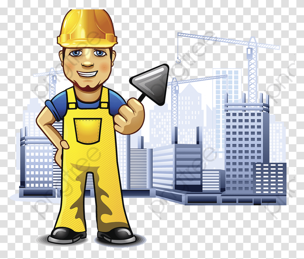 Engineering Clipart Construction Worker Cartoon, Person, Human, Helmet Transparent Png