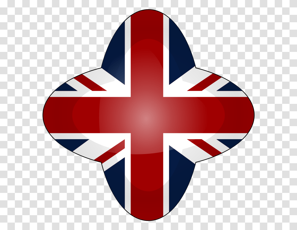 England Flag Heart Clipart Download Great Britain Flag Svg, Logo, Trademark, Red Cross Transparent Png