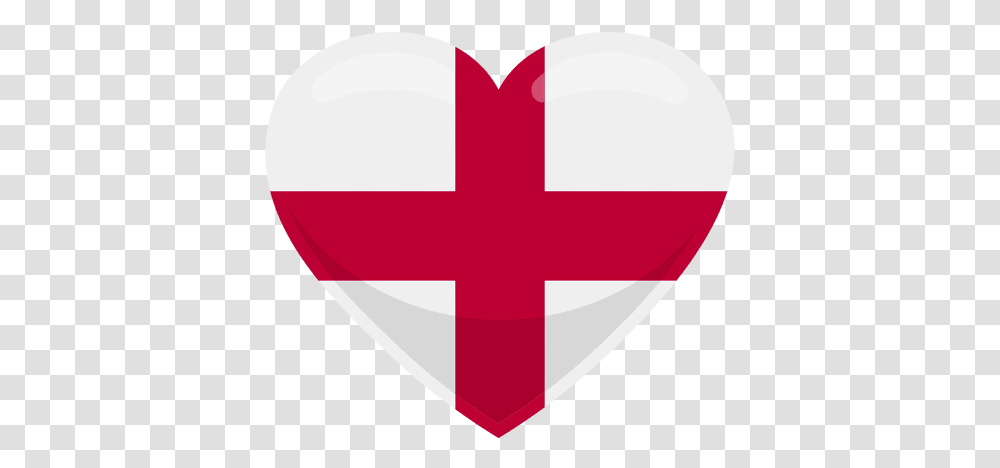 England Heart Flag England Flag Heart, First Aid, Logo, Symbol, Trademark Transparent Png