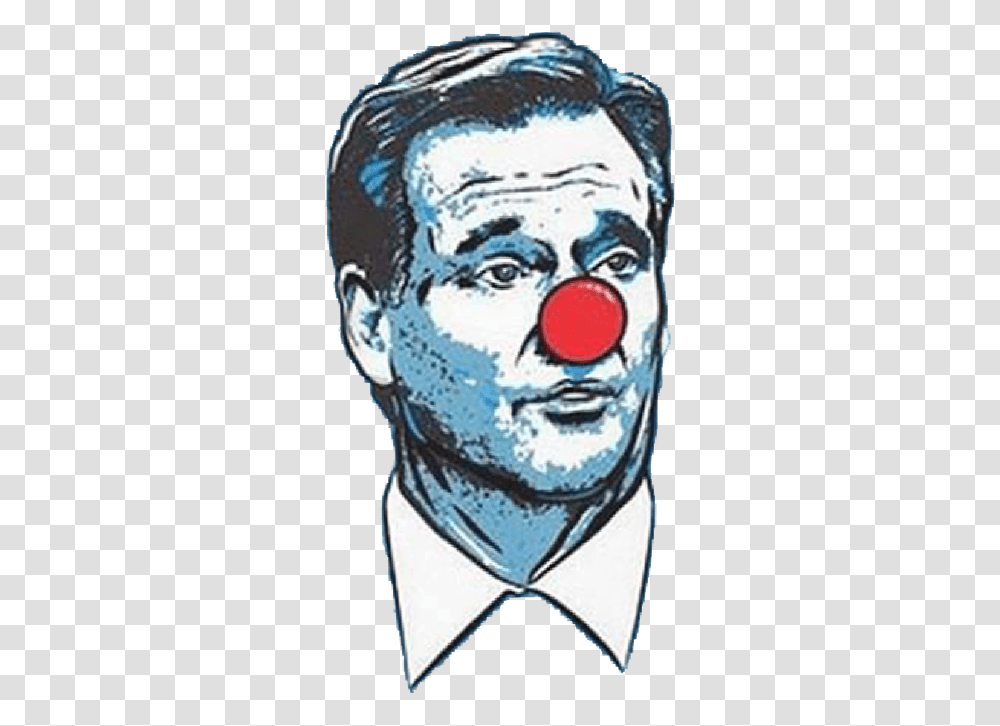 England Nfl Bowl Clown T Shirt Patriots Nose Clipart Rodger Godell Clown, Performer, Tattoo, Skin, Mime Transparent Png