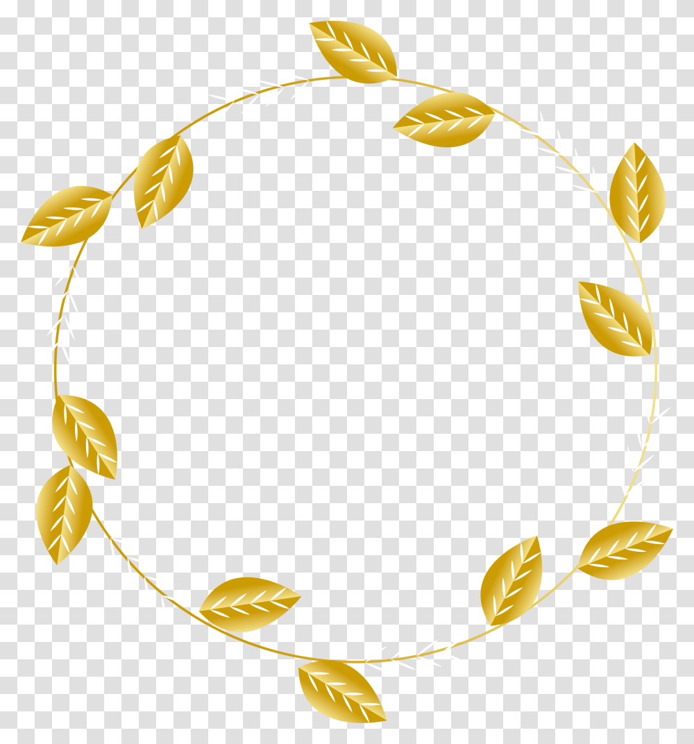 English Ivy Clipart Gold Leaf Circle, Floral Design, Pattern, Balloon Transparent Png