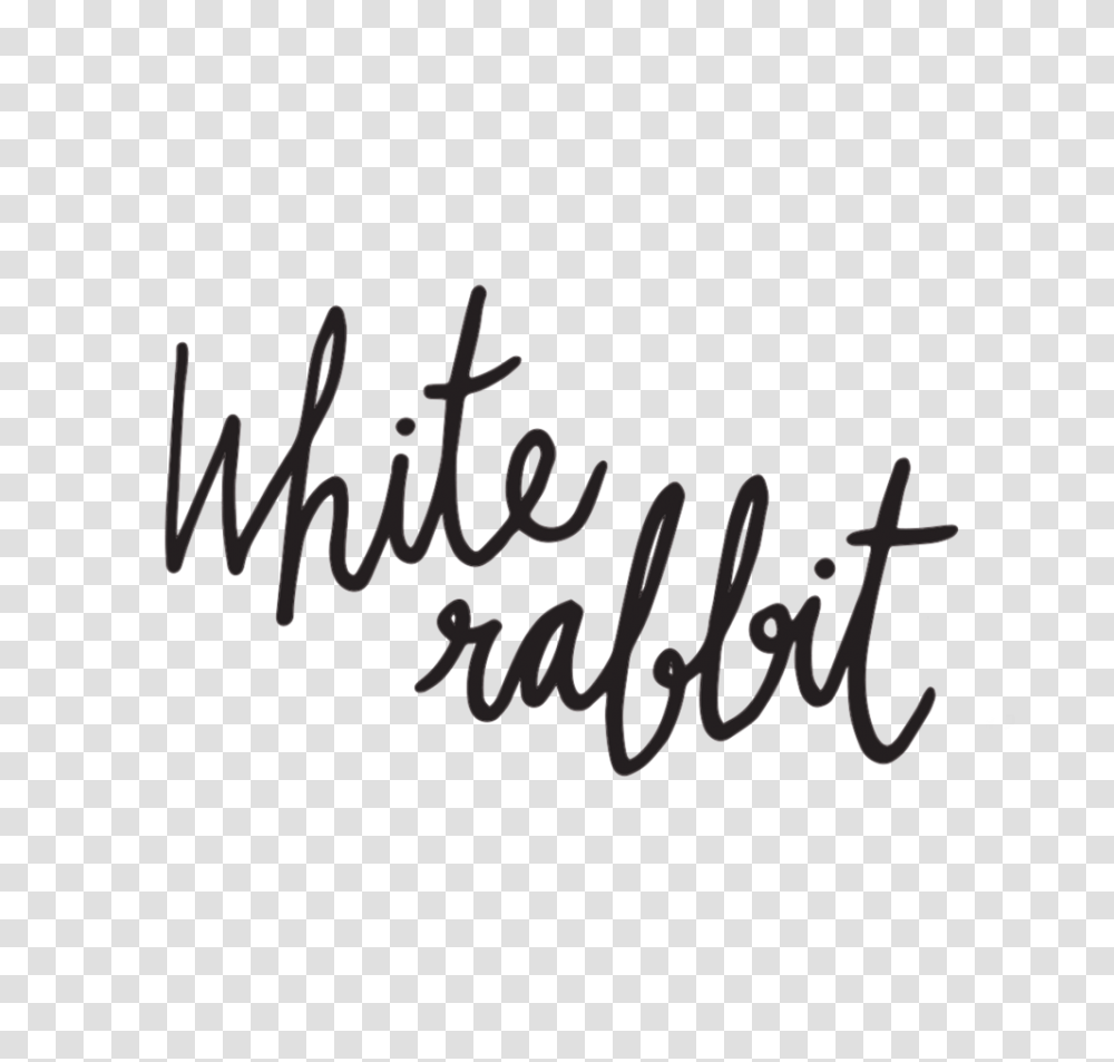 English White Rabbit, Calligraphy, Handwriting, Letter Transparent Png