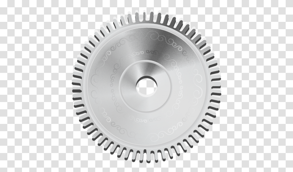 Engraved Flat Metallic 3d Vector Gear With Fine Teeth Cutting Tool, Machine Transparent Png